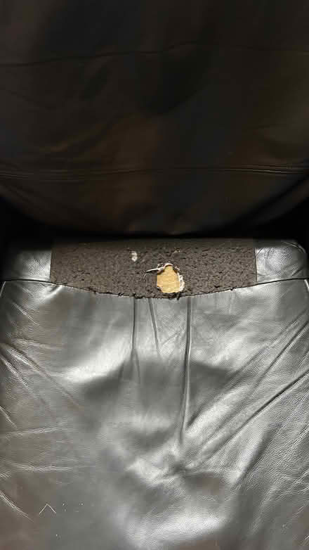 Photo of free Leather 3 seater sofa & armchair (West Heath B38) #3