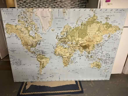 Photo of free Giant Canvas World Map (North Bethesda) #1