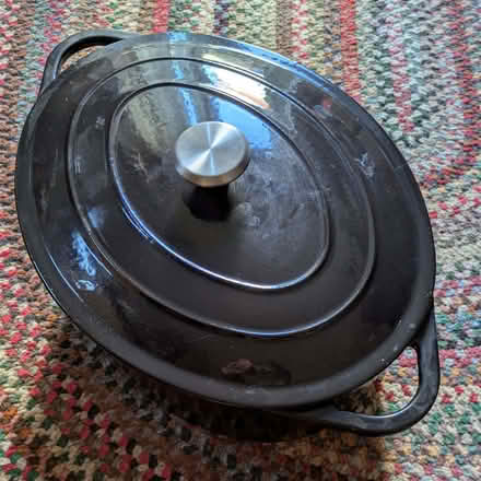 Photo of free Black cast iron enamel casserole dish (Kessingland NR33) #1