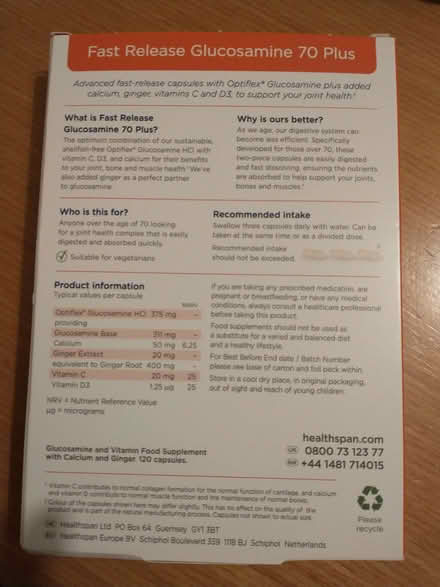 Photo of free Glucosamine Supplements (Loughton IG10) #2