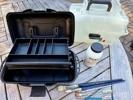 Photo of free 2 Art supply boxes & brushes (Los Altos Highlands) #1