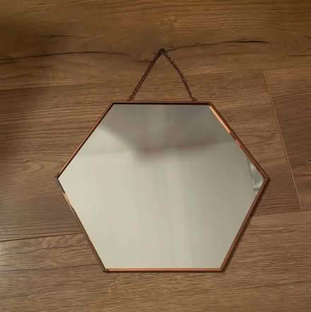Photo of free Rose gold hexagon mirror (Pennsylvania EX4) #1