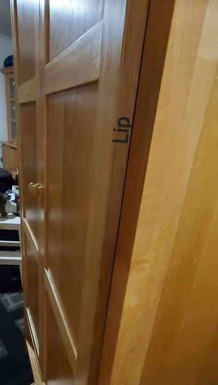Photo of free Oak / oak veneer wardrobe (Whaddon GL52) #4