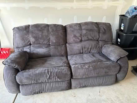 Photo of free Couch w/ kick out/recline (Oswego) #1