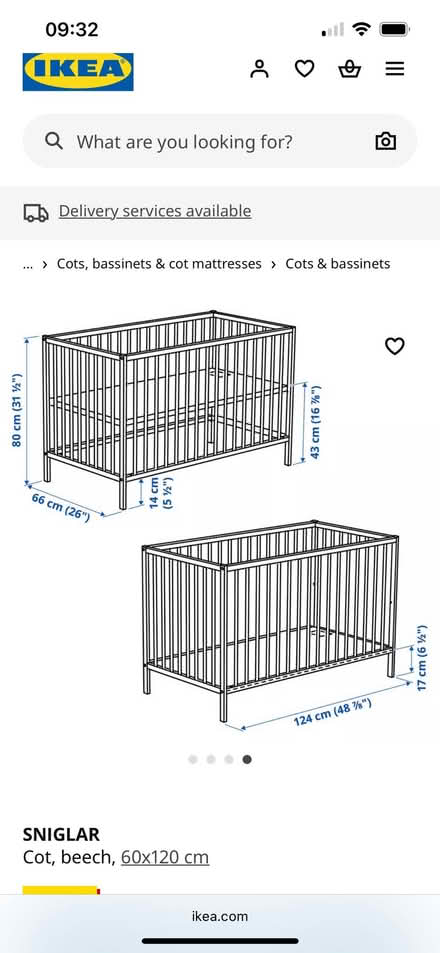 Photo of free Child's Cot (DE22) #3