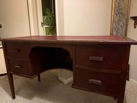 Photo of free Large Antique wooden office desk (Letchworth) #2