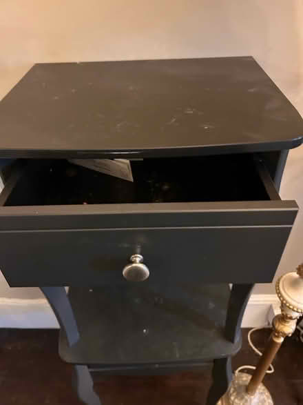 Photo of free Two black bedside tables (Lyminge) #2
