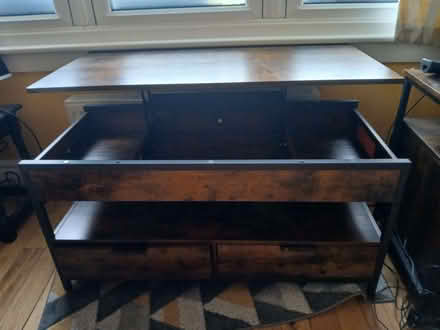 Photo of free Attractive wooden Low table, that opens up for discreet stor (Hornsey N8) #1