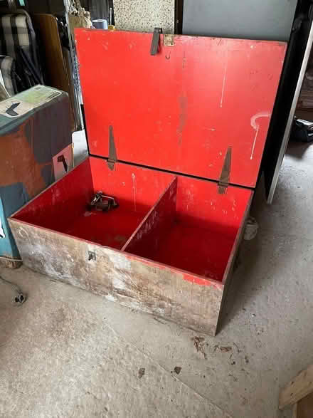 Photo of free Heavy wooden trunk (Sedbergh LA10) #2