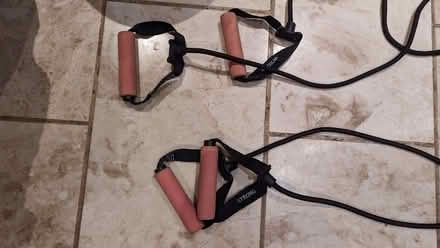 Photo of free Resistance bands with handles (Queens Park MK40) #2