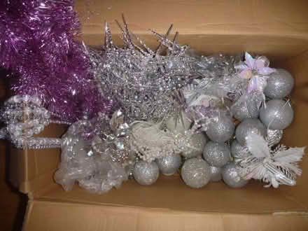 Photo of free Silver & Pink Xmas Decorations (Bracknell Forest RG12) #1