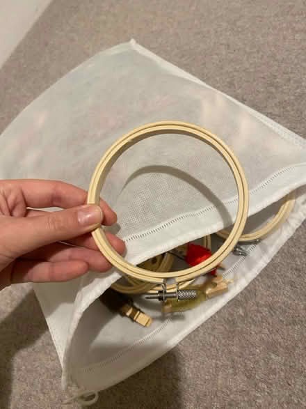 Photo of free Embroidery thread and hoops (Amersham HP6) #2