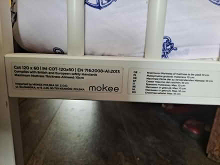 Photo of free White cot - toddler bed (Chiswick W4) #3