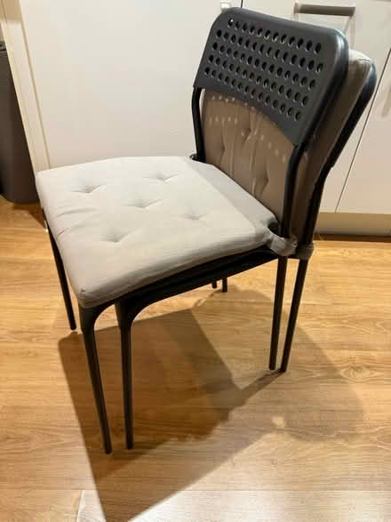 Photo of free 2 x black plastic chairs (Seven Sisters N15) #3