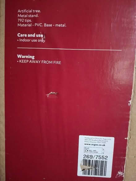 Photo of free 8 foot Christmas Tree (Dinas Powys CF64) #2