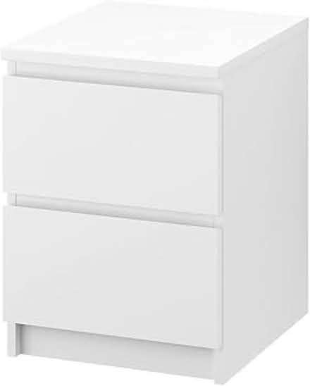 Photo of White ikea bedside drawers (Toddington) #1