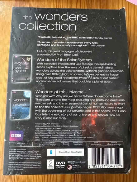 Photo of free Prof. Brian Cox DVDs (Sanderstead) #2