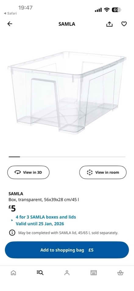 Photo of free VERY LARGE IKEA crate (W13) #2