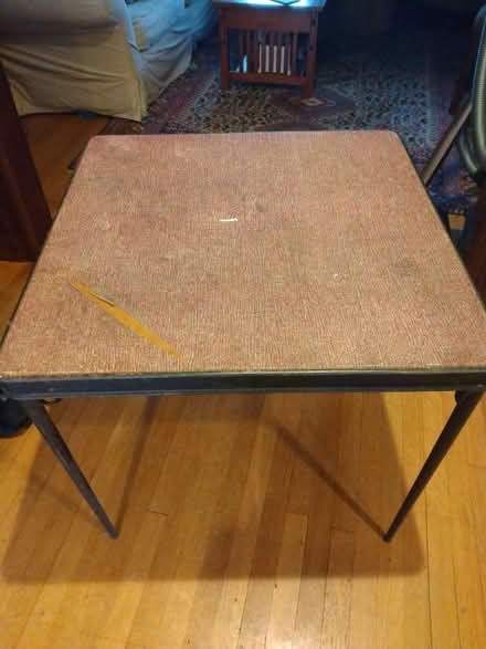 Photo of free Square metal folding table (Hill East DC) #1
