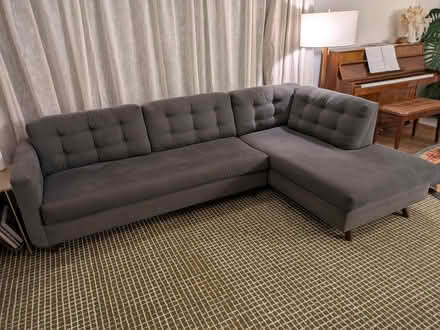 Photo of free 9ft mid-mod couch with life left (Alameda) #1