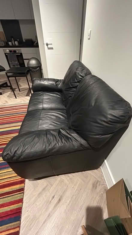 Photo of free 2-seater Leather Sofa (Edmonton N9) #4
