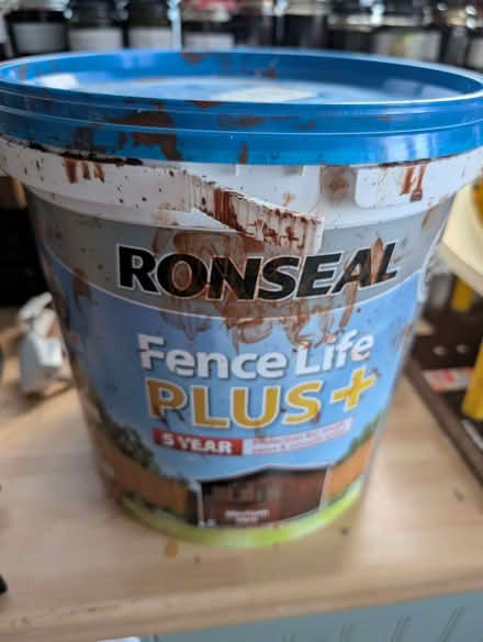 Photo of free Ronsil fence plus (1/5th of a 9l tub) (Kidlington OX5) #1