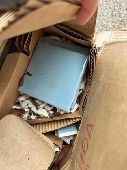 Photo of free Vintage blue Diamond Brand tile (Lincoln, MA) #2