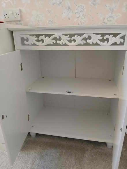 Photo of free White wooden cupboard (Great Baddow) #3