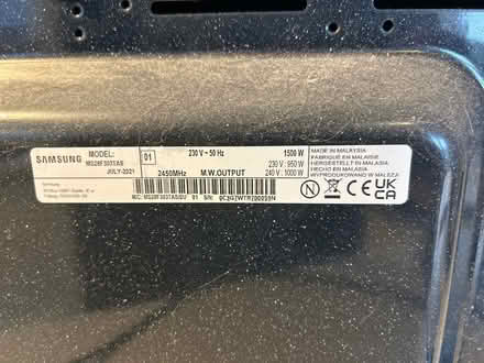 Photo of free Samsung Microwave (Stopped Heating) (NG8) #2