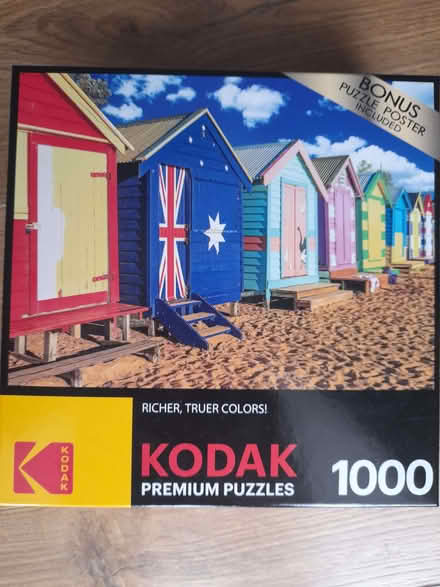 Photo of free Beach huts Jigsaw puzzle 1000 piece (Williamson Park LA1) #1