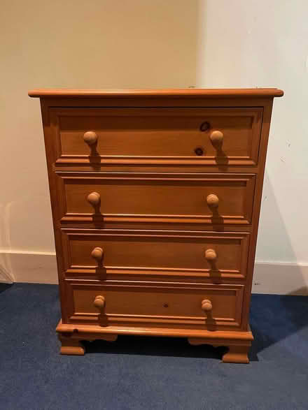 Photo of free 4-drawer wooden chest of drawers (Hanover BN2) #1