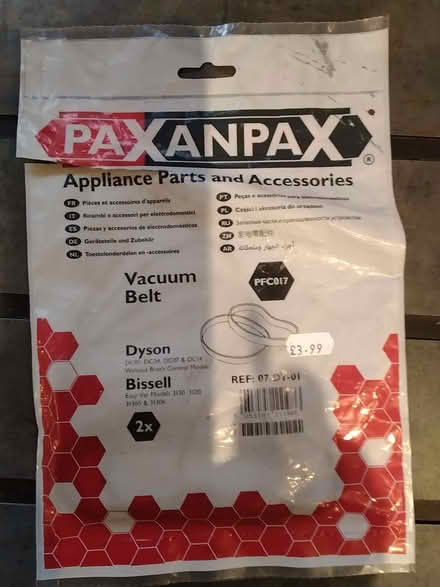 Photo of free Vacuum cleaner drive belt (North Newton TA7) #1