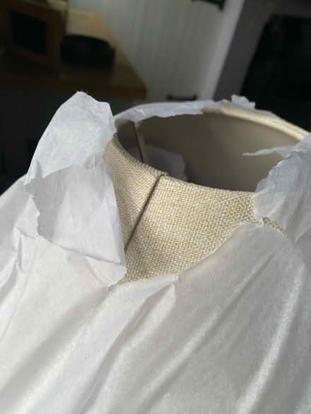 Photo of free Neutral beige lamp shade (Great Bourton, OX17) #2