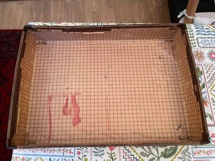 Photo of free Vintage 2 piece fibreboard suitcase. webbing straps - brown (Norbiton KT2) #1