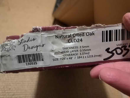 Photo of free Oiled Oak glue-down LVT flooring (Cheltenham GL52) #4