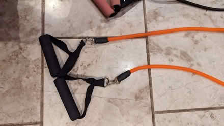 Photo of free Resistance bands with handles (Queens Park MK40) #3