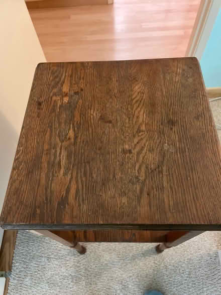 Photo of free Tall wood end table (Near Sylvan Park) #2