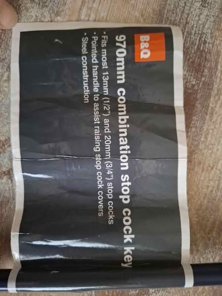 Photo of free Long-reach stopcock key (970mm) – B&Q (New Marston OX3) #3