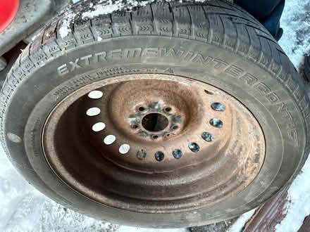 Photo of free 215/55R17 winter tires & wheels (Browns Line/Lakeshore) #3