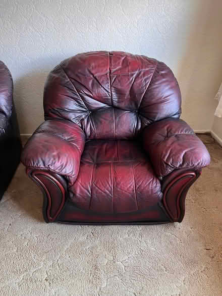 Photo of free Three piece leather suite (Hood Manor WA5) #2