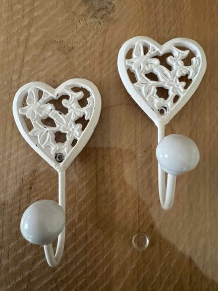 Photo of free Two back of door heart hooks (St John's TN13) #1