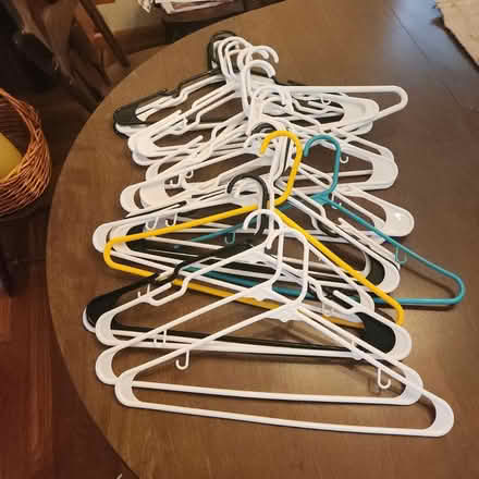 Photo of free Sturdy plastic hangers (Univ Hts corner Silsby/Fenwick) #1