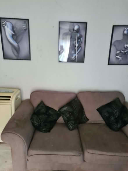 Photo of free 2 str sofa and pouffe (Lee Chapel SS15) #1