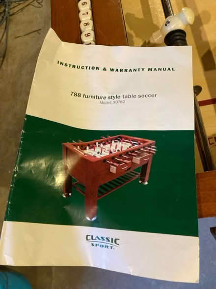 Photo of free Foosball table (Capitol Hill) #4