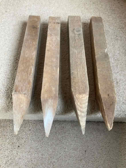Photo of free Four wooden stakes. (Westbury on Trym BS9) #1