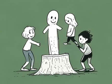 Photo of Tree stump for chopping wood (Attleborough NR17) #1