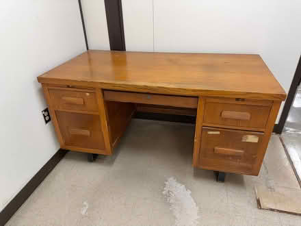 Photo of free Wooden desk (Near Slack and Merivale) #1