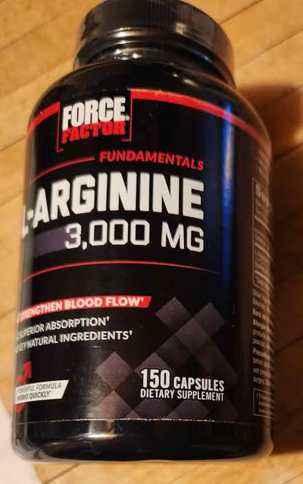 Photo of free L-Argenine, 3,000 mg, unopened (High Falls) #1