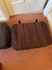 Photo of free Two Leather Suitcases (Balcombe RH17) #2