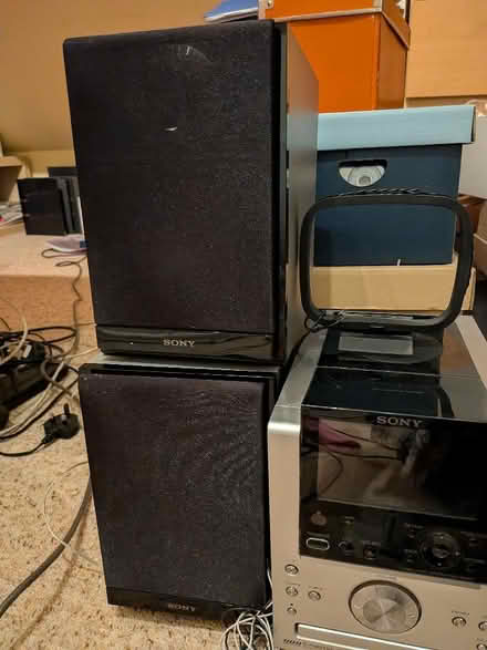 Photo of free Sony Radio CD player with speakers (BT7) #1